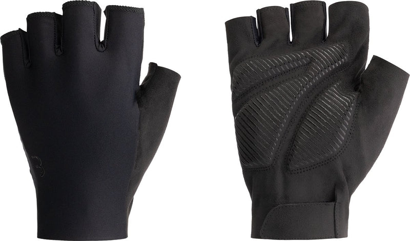 Bbb Cycling High Support – Fahrradhandschuhe Sommer – 10–25 °C – Vollpolsterung – Anti-Rutsch-Handfläche – Unisex-Fahrradhandschuhe – Schwarz