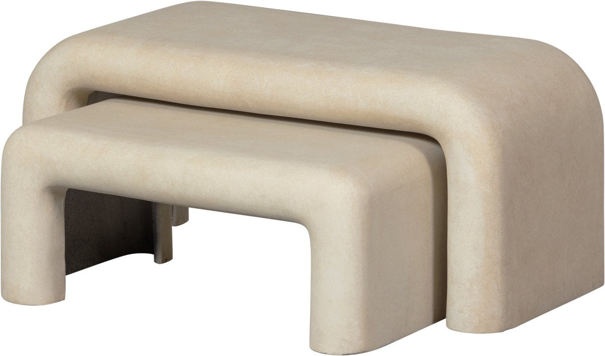 Woood Stani Couchtische – Natur – 2er-Set