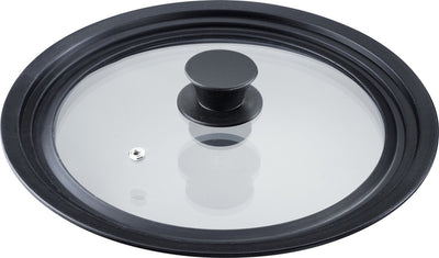 Westmark Universaldeckel mit Silikonrand – vielseitig einsetzbar für Töpfe und Pfannen mit einem Durchmesser von 16 – 20 cm, hitzebeständiges Sicherheitsglas – 215 × 215 × 48 mm