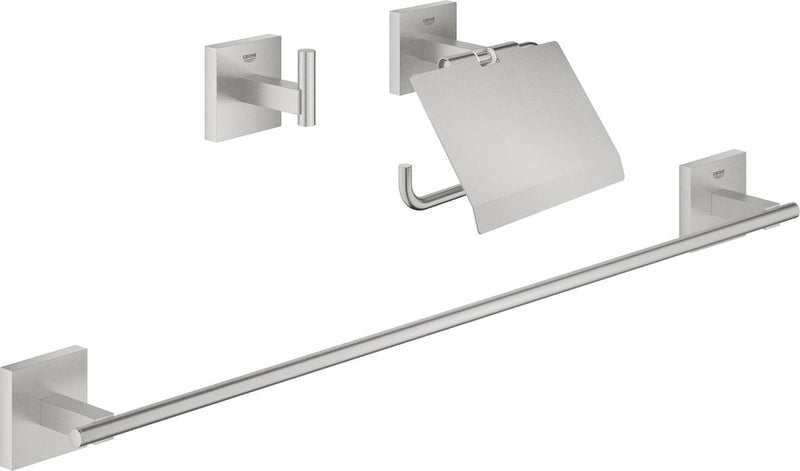 Grohe Start Cube Zubehörset - 3-in-1 - Super Steel (Edelstahloptik)