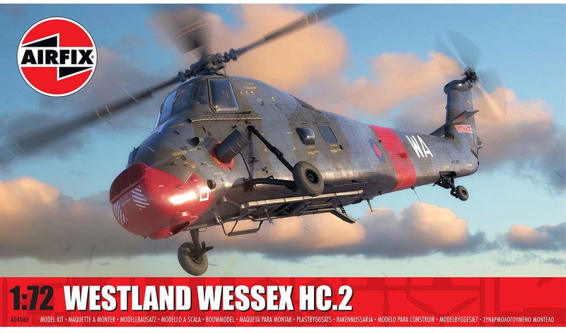 Airfix-Modellbausatz Militärfahrzeuge – 04068 Westland Wessex HC.2 – Sikorsky S-58 – britischer Hubschrauber aus Kunststoff – 1:72 – Modellbau