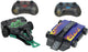 RC-gesteuerte Kampfroboter – Set aus 2 Robotern und Arena