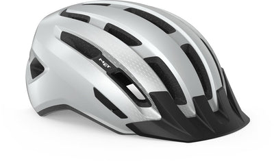 Mit Downtown Mips Fahrradhelm Herren Damen – Fahrradhelm Rennrad Erwachsene – E-Bike – Trekking – Größe M L (58-61 cm) – Weiß glänzend (Weiß)