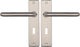 Starx Türgriff Silber - Edelstahloptik - Türbeschläge - Türschild mit Schlüsselloch (SL56) - Türgriff Coupe