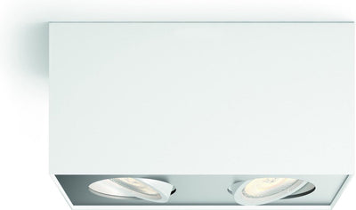 Philips LED Philips Box Aufbaustrahler – 2-flammig – Weiß
