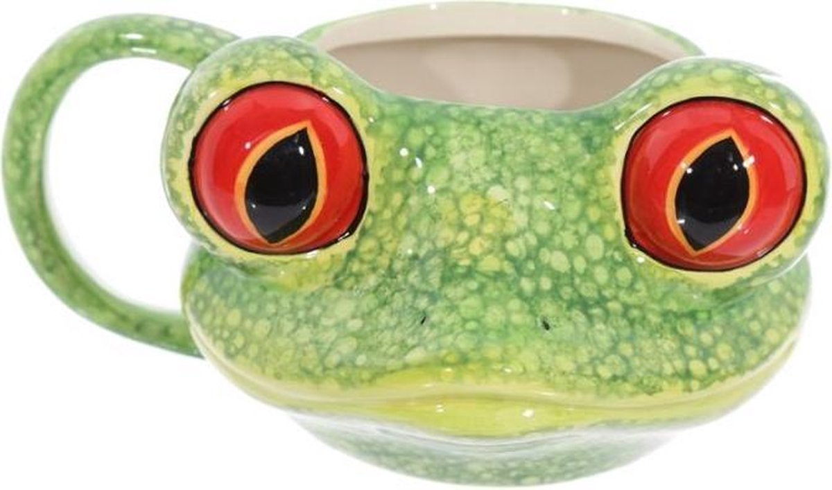 Baumfroschförmiger Keramikbecher