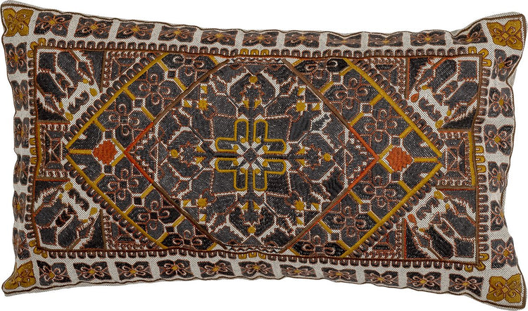 Bloomingville Emalie Kissen, braun, Baumwolle