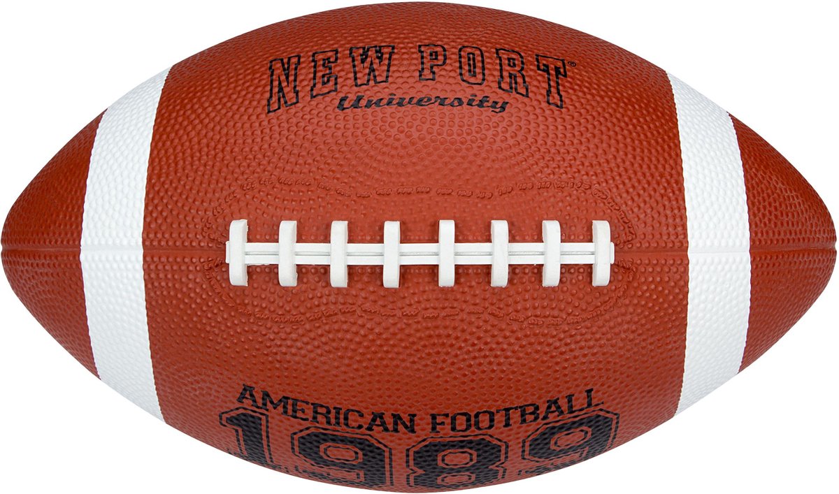 New Port American Football – groß – braun schwarz weiß