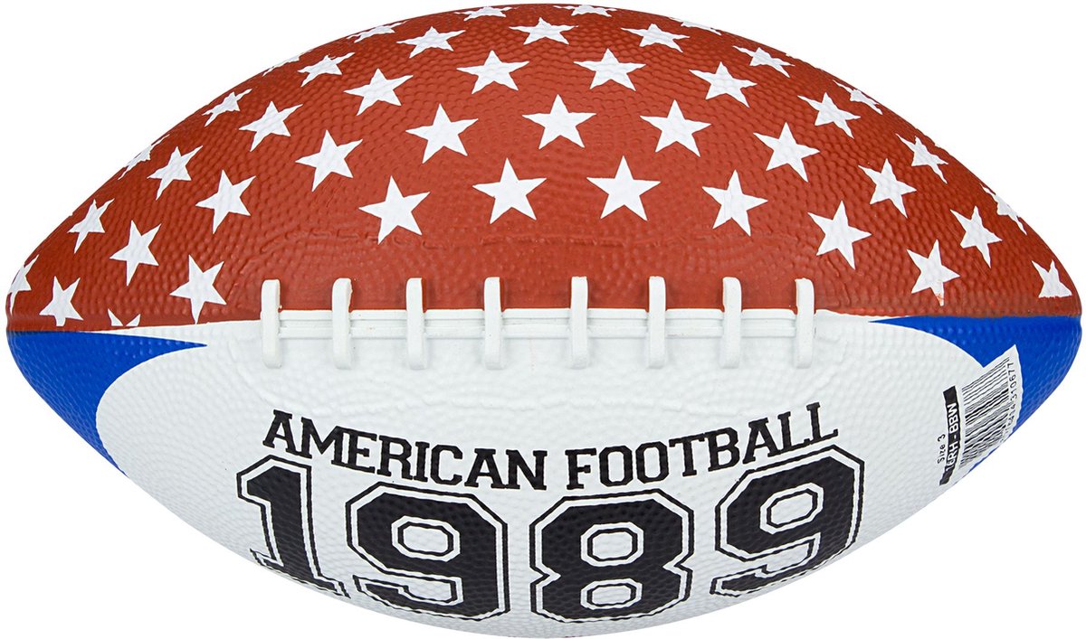 New Port American Football – Mini – braun, blau, weiß