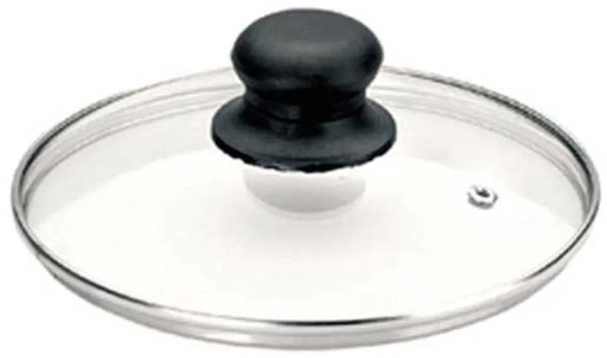 Ibili 36 cm Glasdeckel für Bratpfanne silber