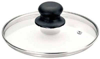 Ibili 36 cm Glasdeckel für Bratpfanne silber
