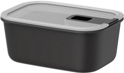 Mepal Easyclip Lebensmittelbehälter – 700 ml – Lebensmittelbehälter mit Schiebeverschluss – mikrowellengeeignet. Dampfofen. Kühl- und Gefrierschrank – Nordic Black