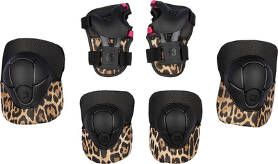 Nijdam Schlittschuh-Schutzset Panther Kinder – Roar Ready – Black Panther – Größe L