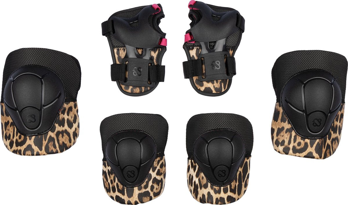Nijdam Schlittschuh-Schutzset Panther Kinder – Roar Ready – Black Panther – Größe M
