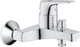 Grohe Quickfix Start Flow Badewannenarmatur – mit Umsteller und Kupplungen – Chrom