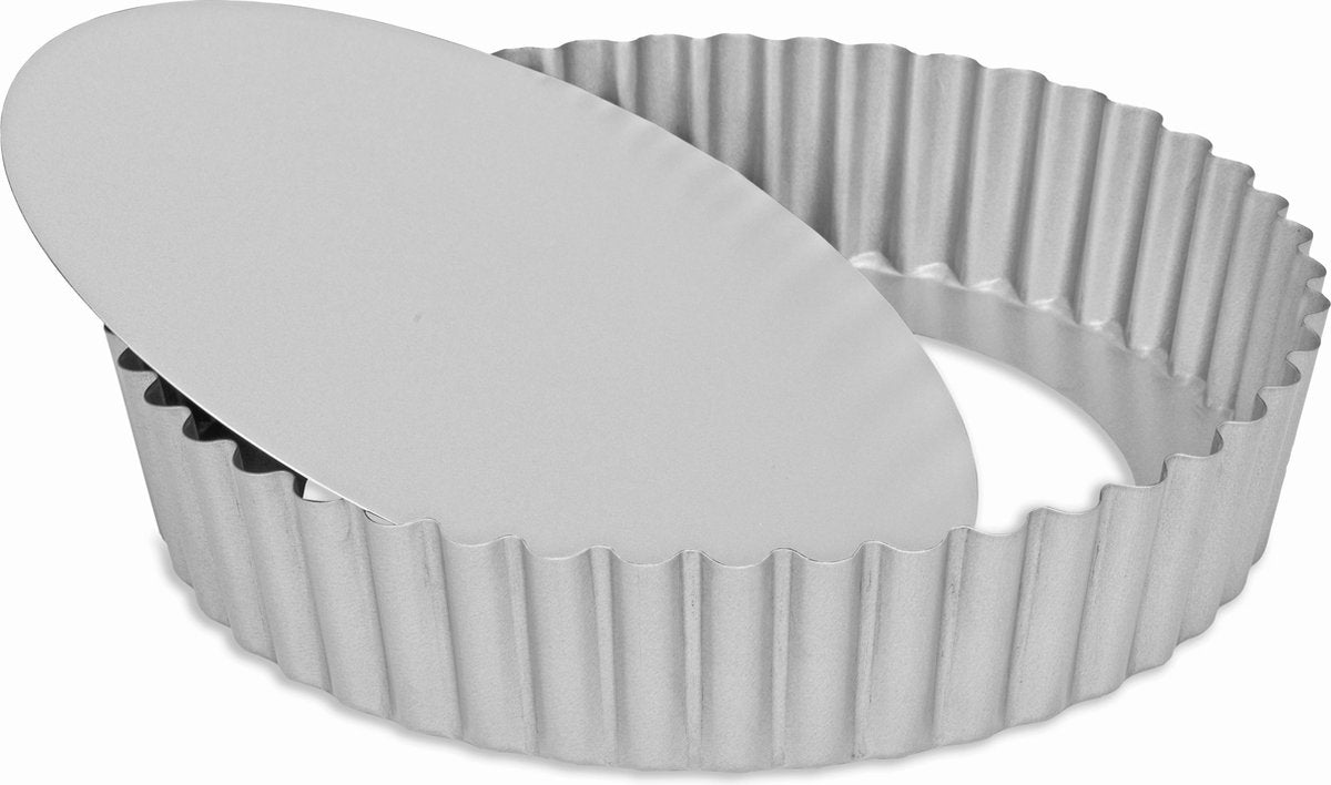 Patisse Quicheform mit losem Boden 25 cm Stahl silber