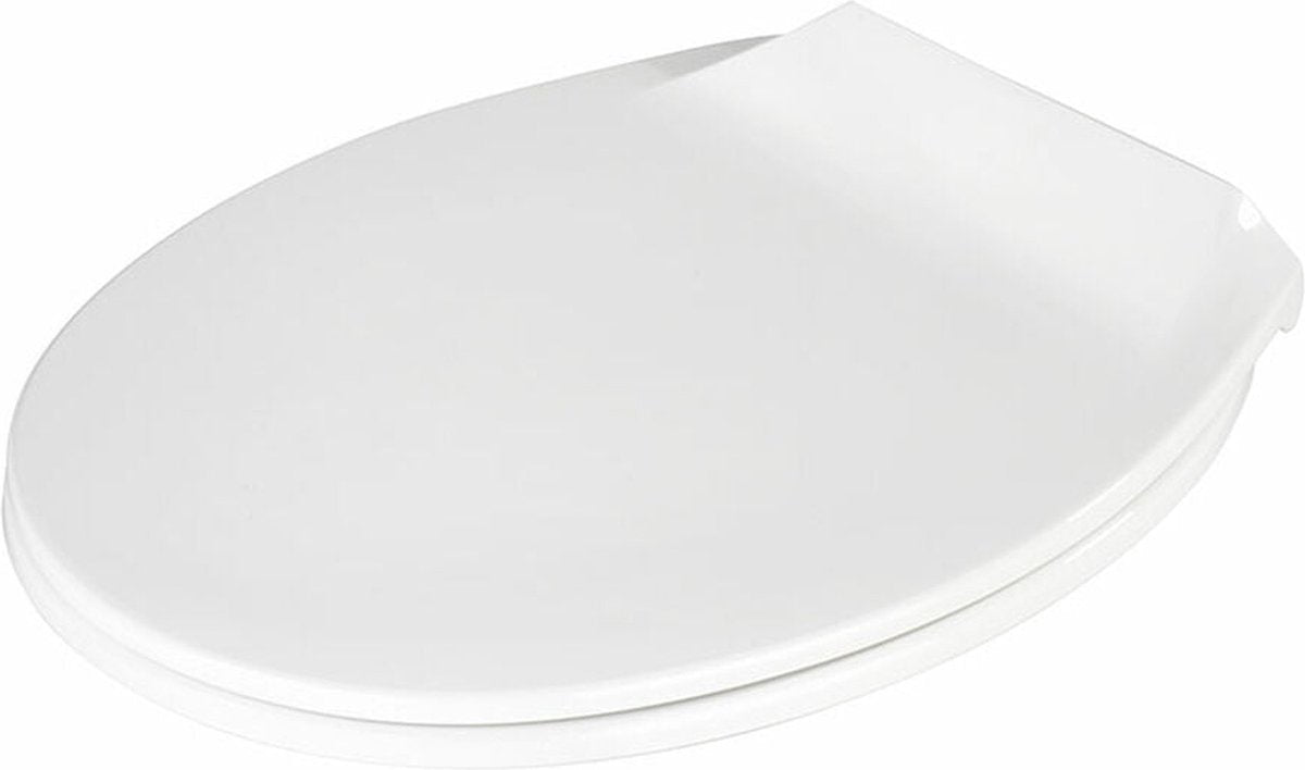 Wenko WC-Sitz Kos – Thermoplast weiß – Easy-Close-Soft-Close-Verschluss – Fix-Clip-Befestigung abklickbar – WC-Sitz – WC-Sitz – weiß