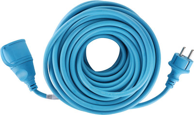 Q-Link-Verlängerungskabel – geerdet – IP44 – 3500 W – h05rrf – 3 x 1,5 mm² – 25 m – blau