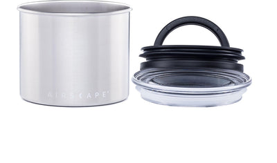 Planetendesign – Luftlandschaft – Kaffeebohnen – Vorratsdosen – Vakuum – Kaffee – Stahl – gebürsteter Stahl – 250 Gramm