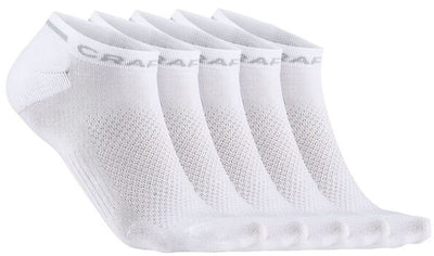 Craft Active Shaftless Sock 5er-Pack Unisex-Sportsocken – Weiß