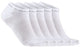 Craft Active Shaftless Sock 5er-Pack Unisex-Sportsocken – Weiß