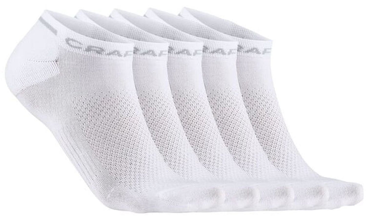 Craft Active Shaftless Sock 5er-Pack Unisex-Sportsocken – Weiß