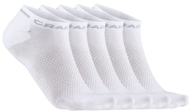 Craft Active Shaftless Sock 5er-Pack Unisex-Sportsocken – Weiß