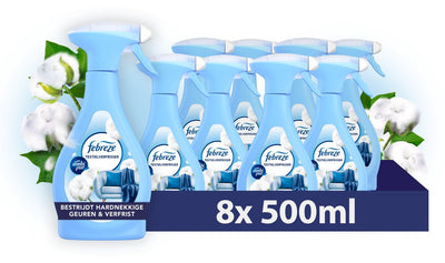 Febreze ambi pur Textilerfrischerspray – Baumwollblüte – 8 x 500 ml