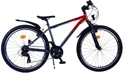 Volare XC Race Children's Bicycle 26 Zoll 21 Geschwindigkeit Rotgrau