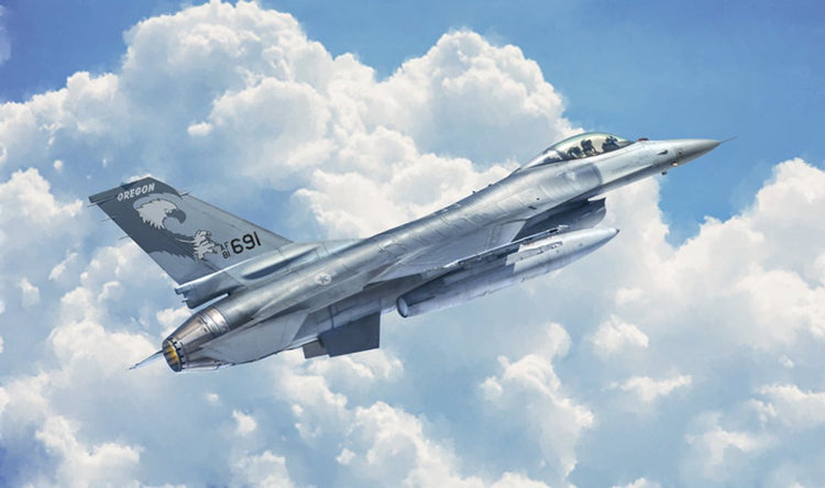 Italeri Modellbausatz Flugzeug – 2786 F-16 A Fighting Falcon mit NL-Abziehbildern aus Kunststoff – 1:48 – Modellbau