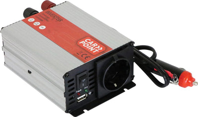 Carpoint Wechselrichter 150 W – 12 V auf 230 V – USB 2.1a – kompakt – gesichert