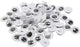Creativ Company Kulleraugen, zum Aufnähen, Größe 10 mm, 50 Paar, 100 Stück, 1 Beutel