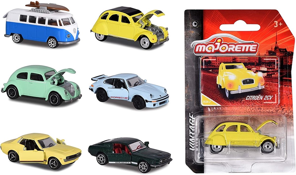 Majorette Oldtimer aus Druckguss, 7,5 cm, sortiert