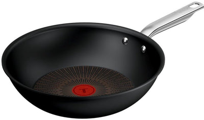 Tefal Experience – Wok-Pfanne – 28 cm – Fusion-Kern – Antihaftbeschichtung – Induktion – geeignet für die Verwendung mit Metallspateln