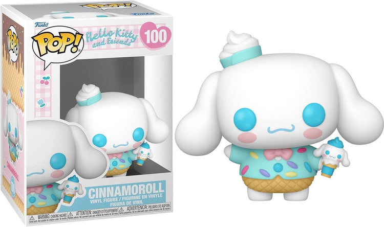 Funko Hallo Kitty Hallo Kitty und Freunde – Cinnamaroll (Eiscreme) Vinylfigur 100 Pop! mehrfarbig Unisex