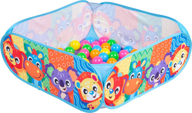 Playgro Adventure Bällebad – Bällebad Baby – Babyspielzeug – Kinderspielzeug – Bällebad – Bällebad für Kinder – Spielmatte Baby – interaktives Babyspielzeug – Baby-Fitnessstudio – inklusive 30 Bällen