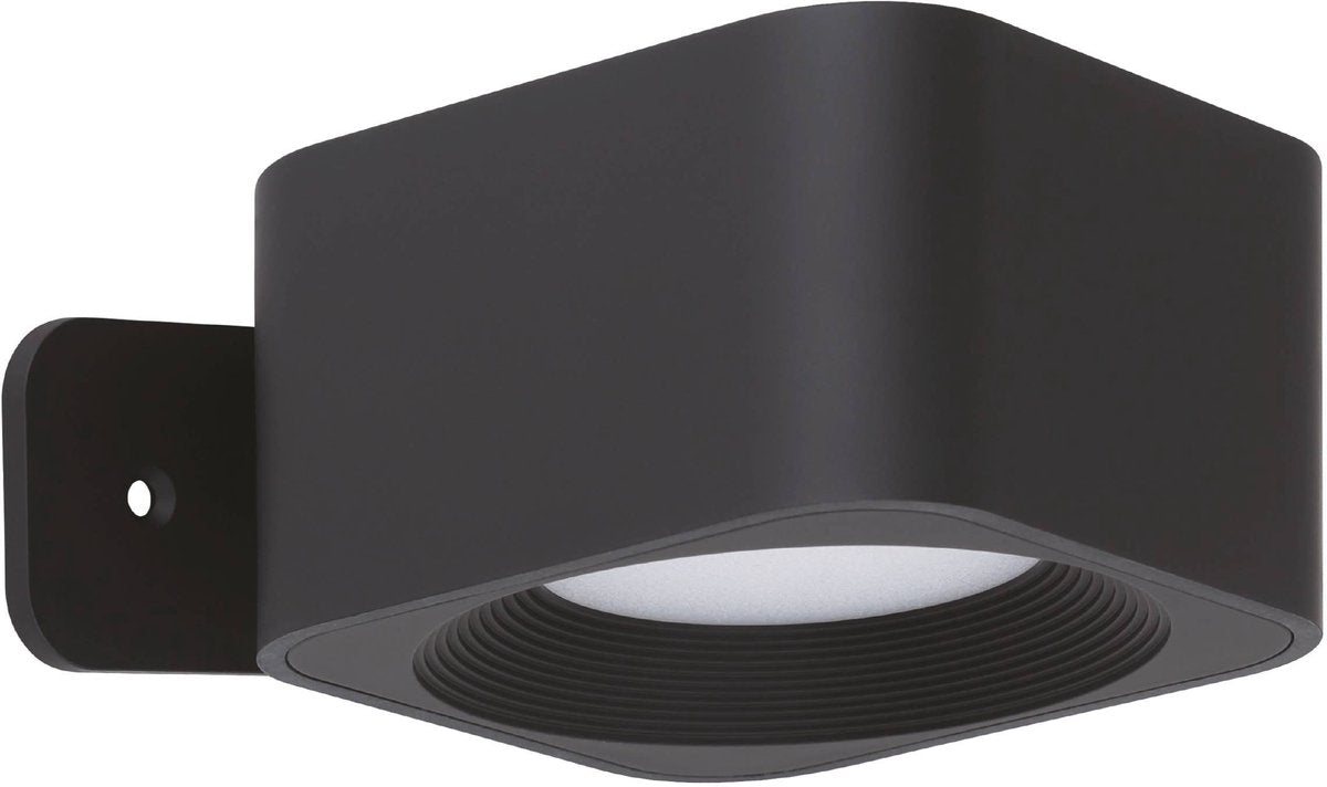 Eglo muraglie Wandleuchte – wiederaufladbar (bis zu 24 Stunden Licht) – kabellos – 7,5 cm – schwarz – einstellbares weißes Licht – dimmbar