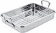 Scanpan Impact Edelstahl-Bratpfanne mit Rost, 42 x 26 cm