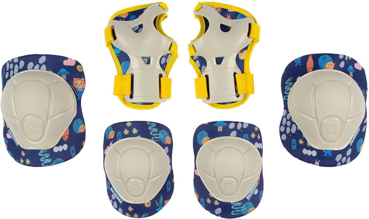 Nijdam Schlittschuh-Schutzset – exklusiver Space X – Kinder – Blau – Größe M