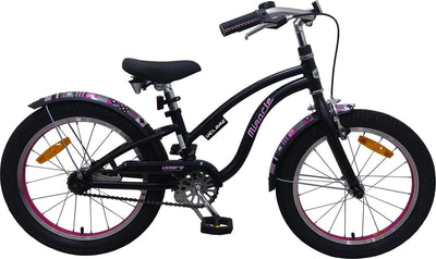 Volare Miracle Cruiser Kinderfahrrad - Mädchen - 18 Zoll - Matt Black - Prime Collection
