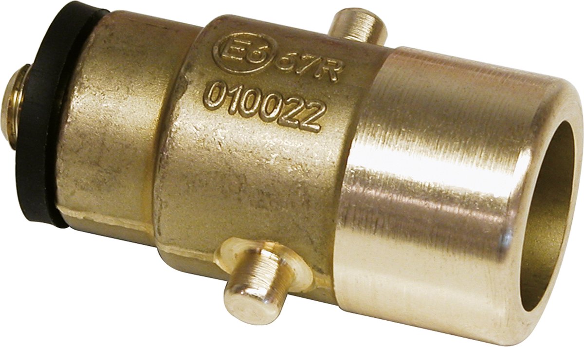 Carpoint LPG-Nippel Bajonett 10 mm – Messing gold