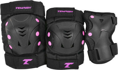 Tempish – Taky – Skate-Schutz – 3er-Pack – Erwachsene – Pink – Komplettset zum Skaten – Größe L
