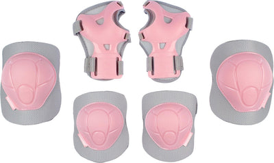 Nijdam Schlittschuhschutzset Kinder - Betonrosa - Rosagrau - m