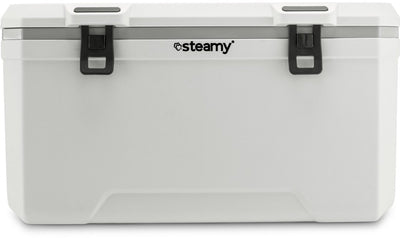 Steamy Marine 120 – große Kühlbox – speziell für das Boot – 120 Liter – weiß