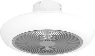 Eglo Sayulita Deckenleuchte mit Ventilator – 45,5 cm – AC längere Lebensdauer – weiß|grau – dimmbar – 3 Positionen