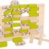 Kleines Fuß Holz Wiebel Wall -Spiel