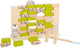 Kleines Fuß Holz Wiebel Wall -Spiel