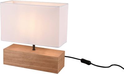 Rl lebe dein Licht Reality Woody - Tischlampe - Natur - exkl. 1x E27 4,9 W - Schnurschalter
