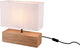 Rl lebe dein Licht Reality Woody - Tischlampe - Natur - exkl. 1x E27 4,9 W - Schnurschalter