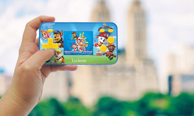 Lexibook Paw Patrol tragbare Spielekonsole Cyber Arcade® Pocket – Farb-LCD-Bildschirm 1,8'' 150 Spiele, darunter 10 exklusive Paw Patrol-Spiele